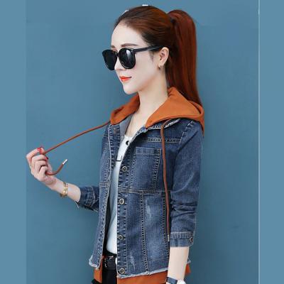 ÁO KHOÁC JEAN NỮ PHỐI NÓN CAM - NK331